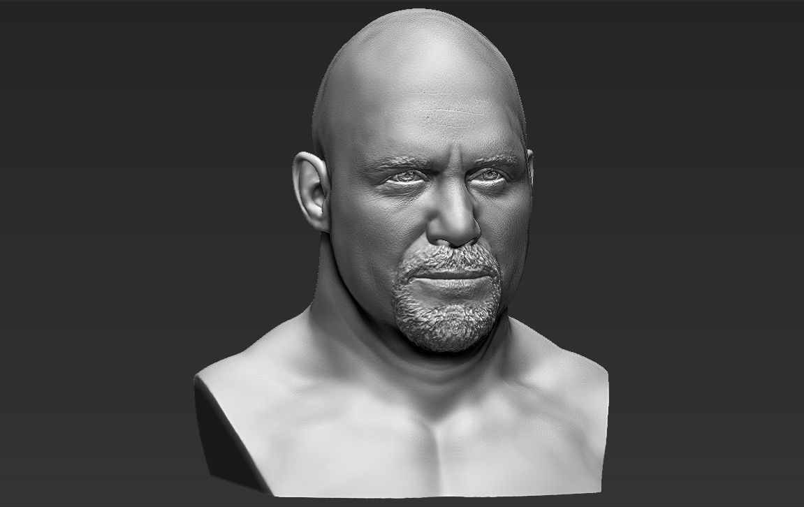 Stone Cold Steve Austin bust ready for full color 3D printing 3D print model_38