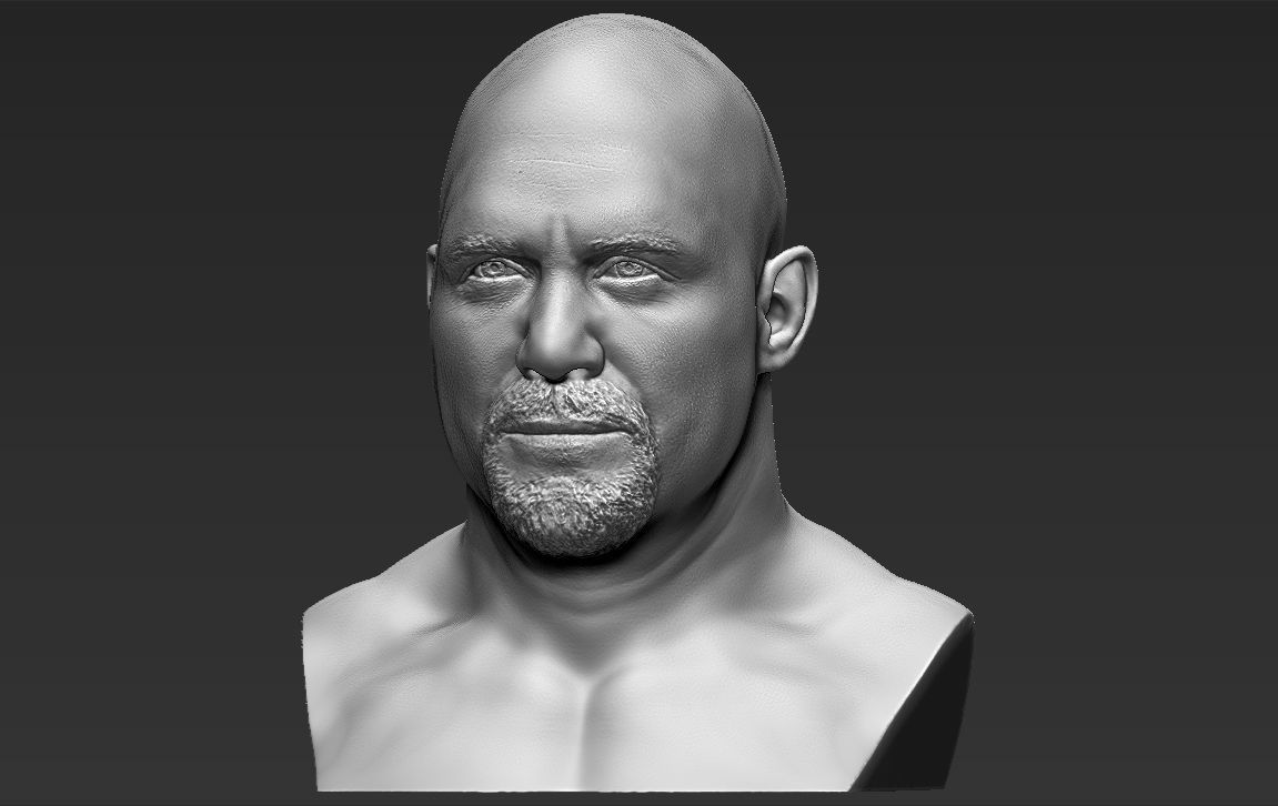 Stone Cold Steve Austin bust ready for full color 3D printing 3D print model_25