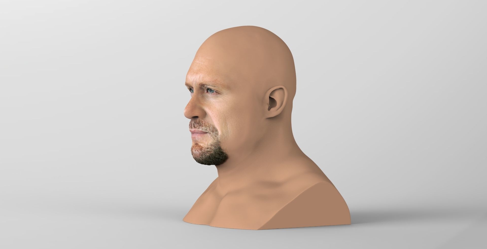 Stone Cold Steve Austin bust ready for full color 3D printing 3D print model_2