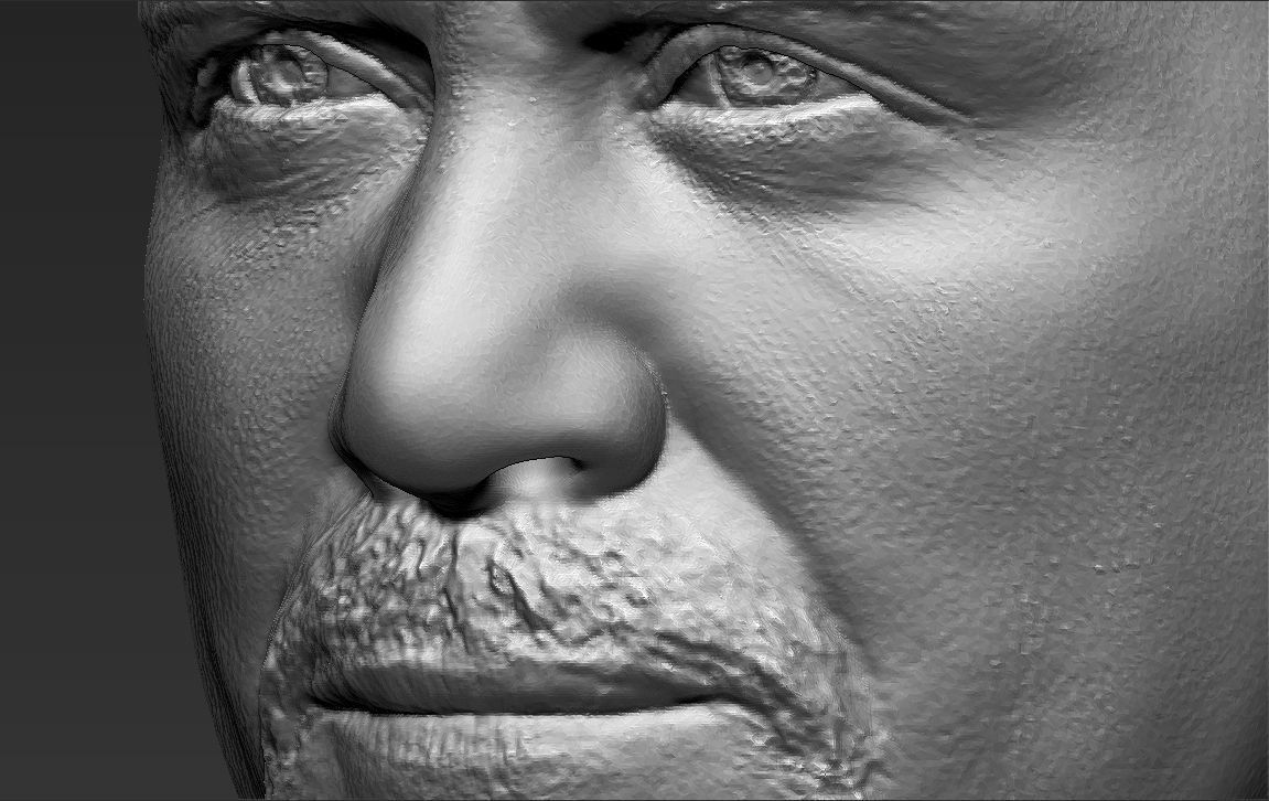 Stone Cold Steve Austin bust ready for full color 3D printing 3D print model_48