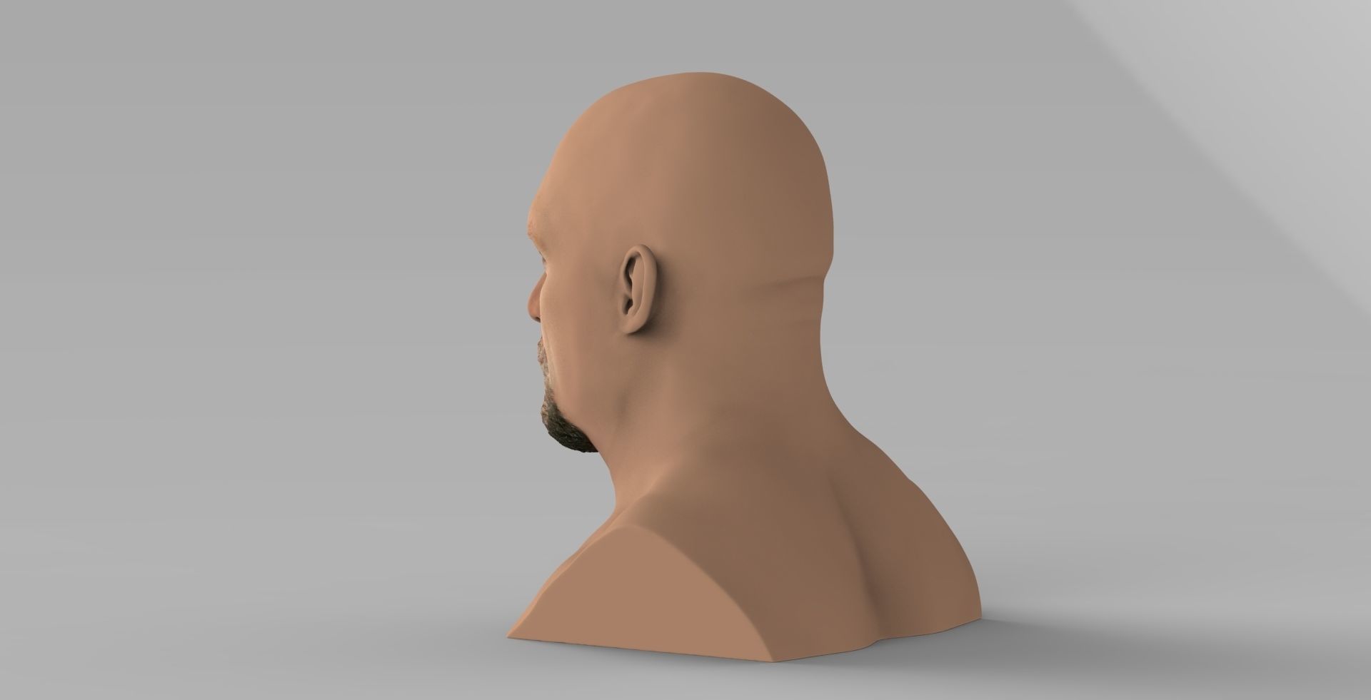 Stone Cold Steve Austin bust ready for full color 3D printing 3D print model_4