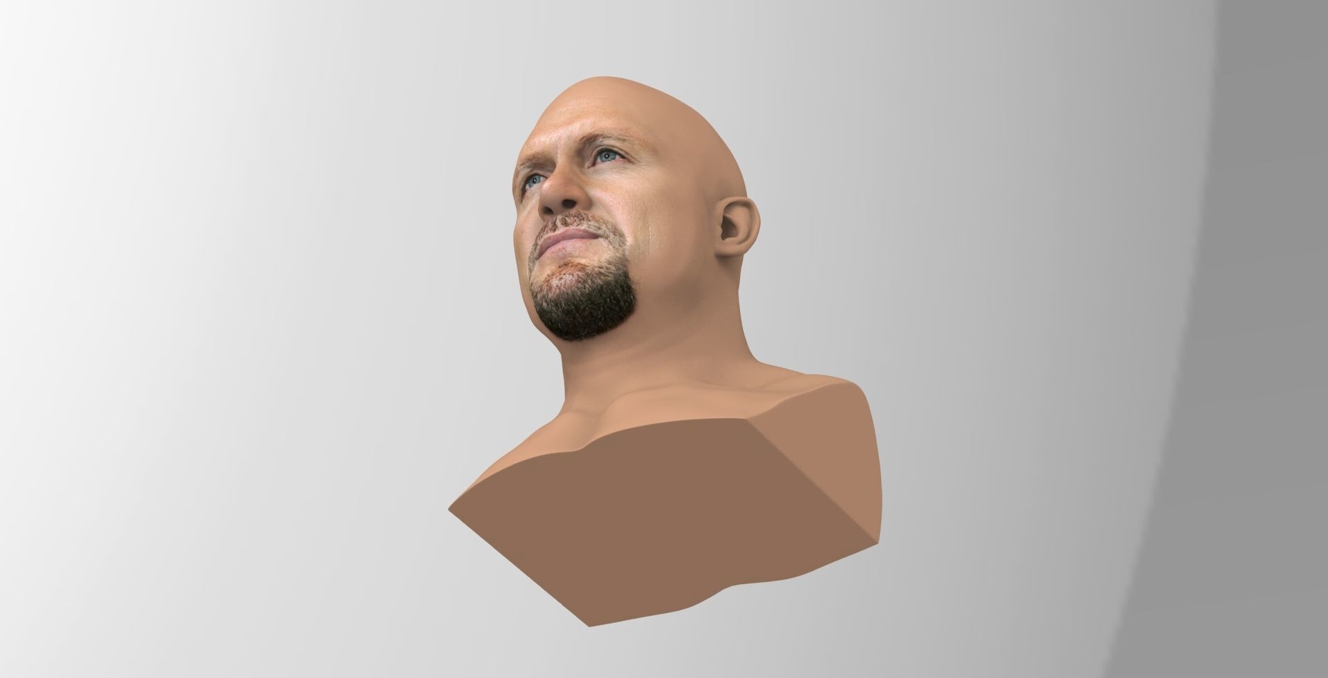 Stone Cold Steve Austin bust ready for full color 3D printing 3D print model_16