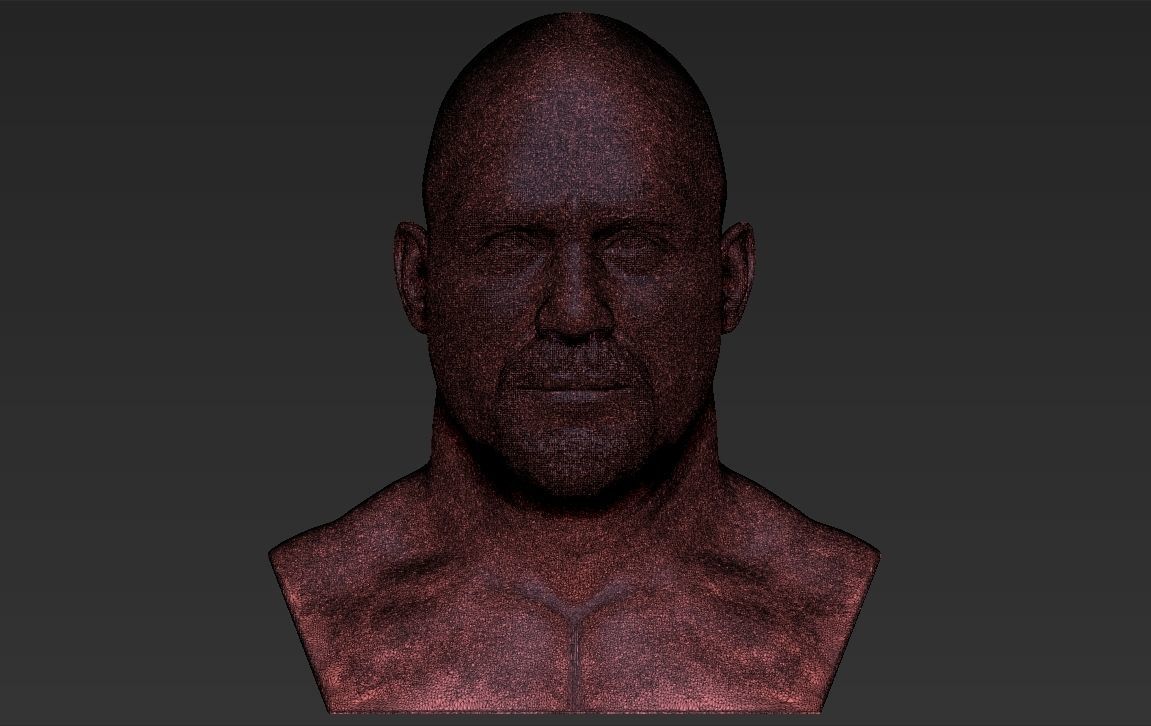 Stone Cold Steve Austin bust ready for full color 3D printing 3D print model_54