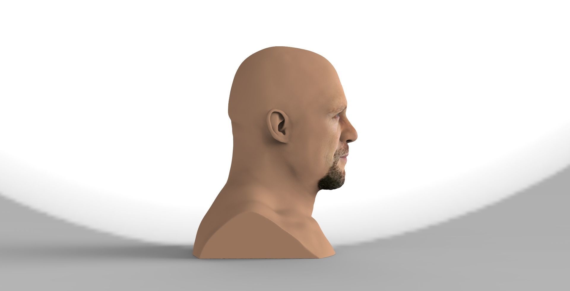 Stone Cold Steve Austin bust ready for full color 3D printing 3D print model_8