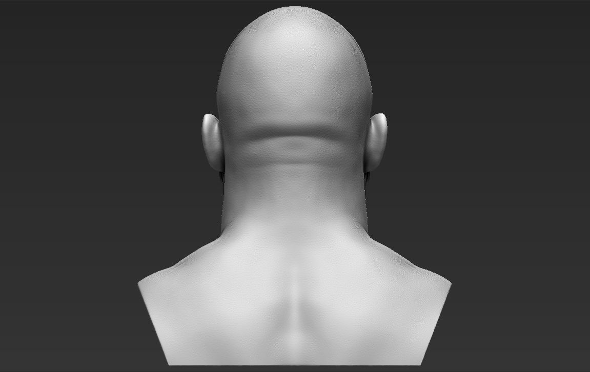 Stone Cold Steve Austin bust ready for full color 3D printing 3D print model_32