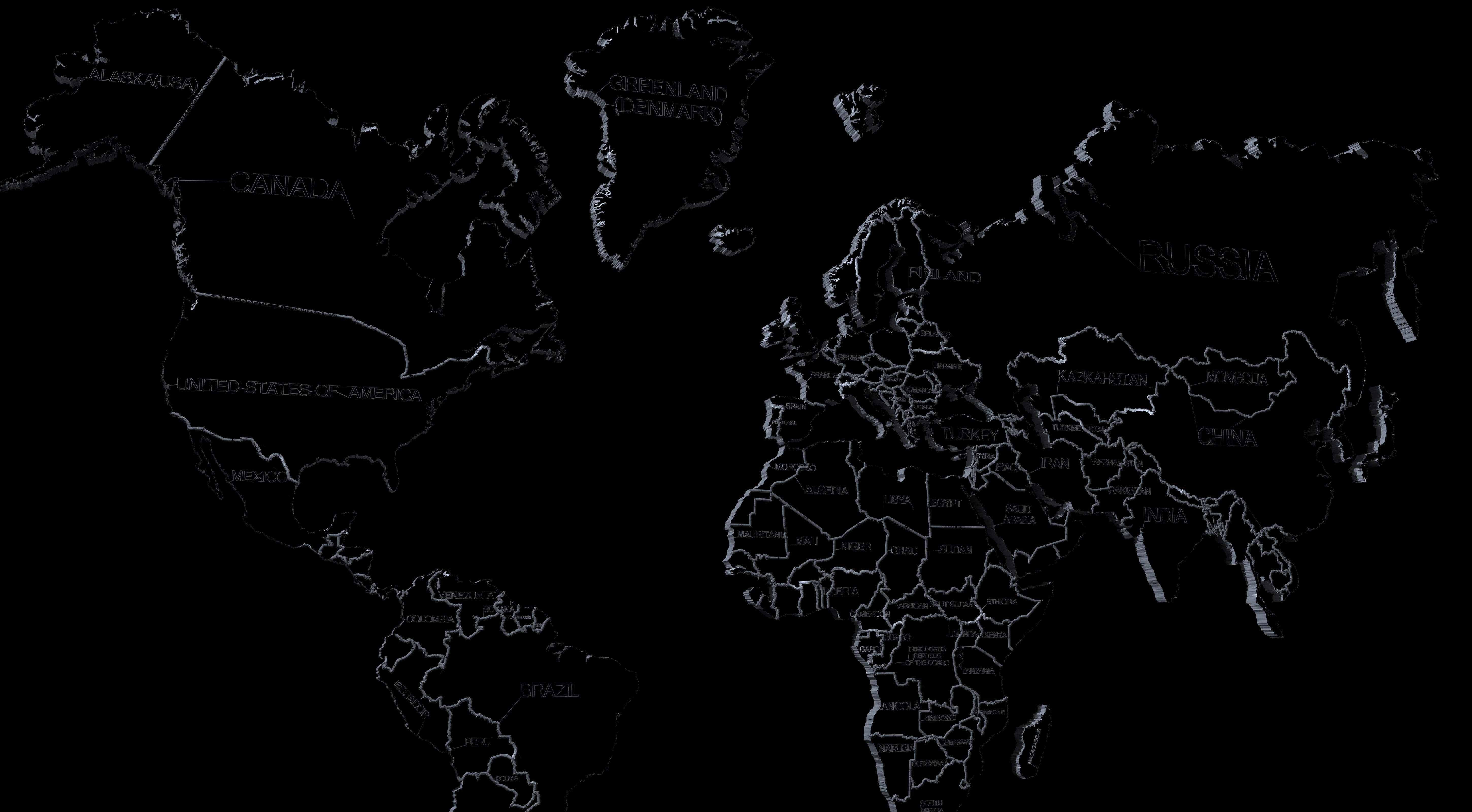 high resolution realistic wooden world map 3d model 3D model_4