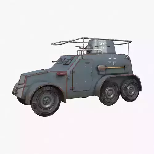 OA vz 30 Armoured Car German Vray 3D model