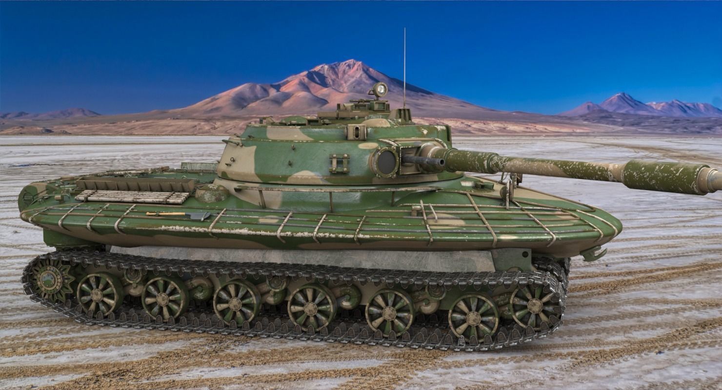 Tank Object 279 Vray 3D model_5