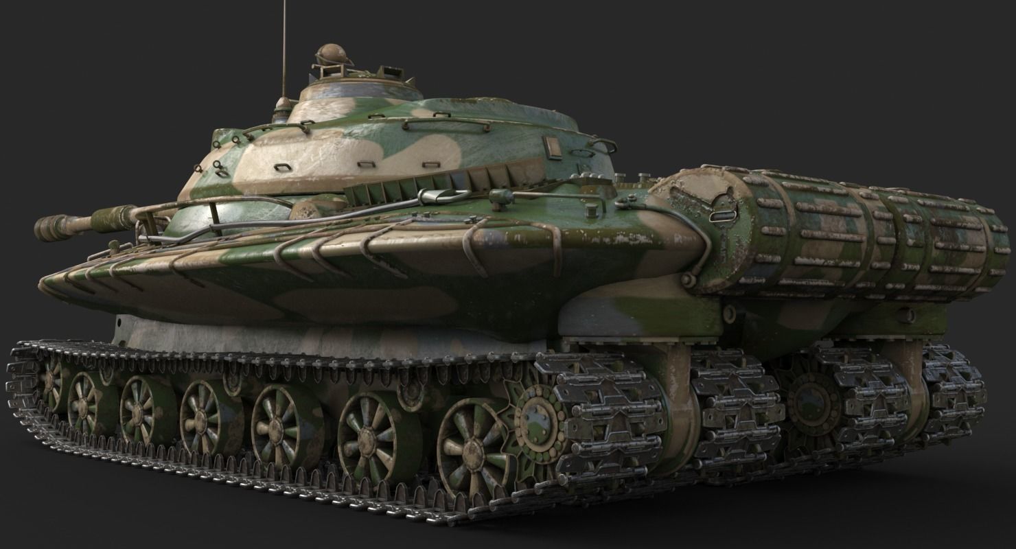 Tank Object 279 Vray 3D model_8