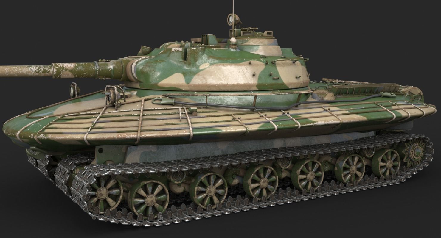 Tank Object 279 Vray 3D model_7