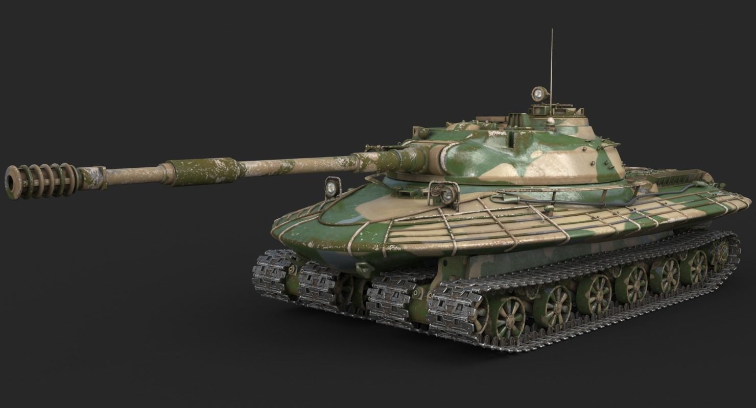 Tank Object 279 Vray 3D model_6