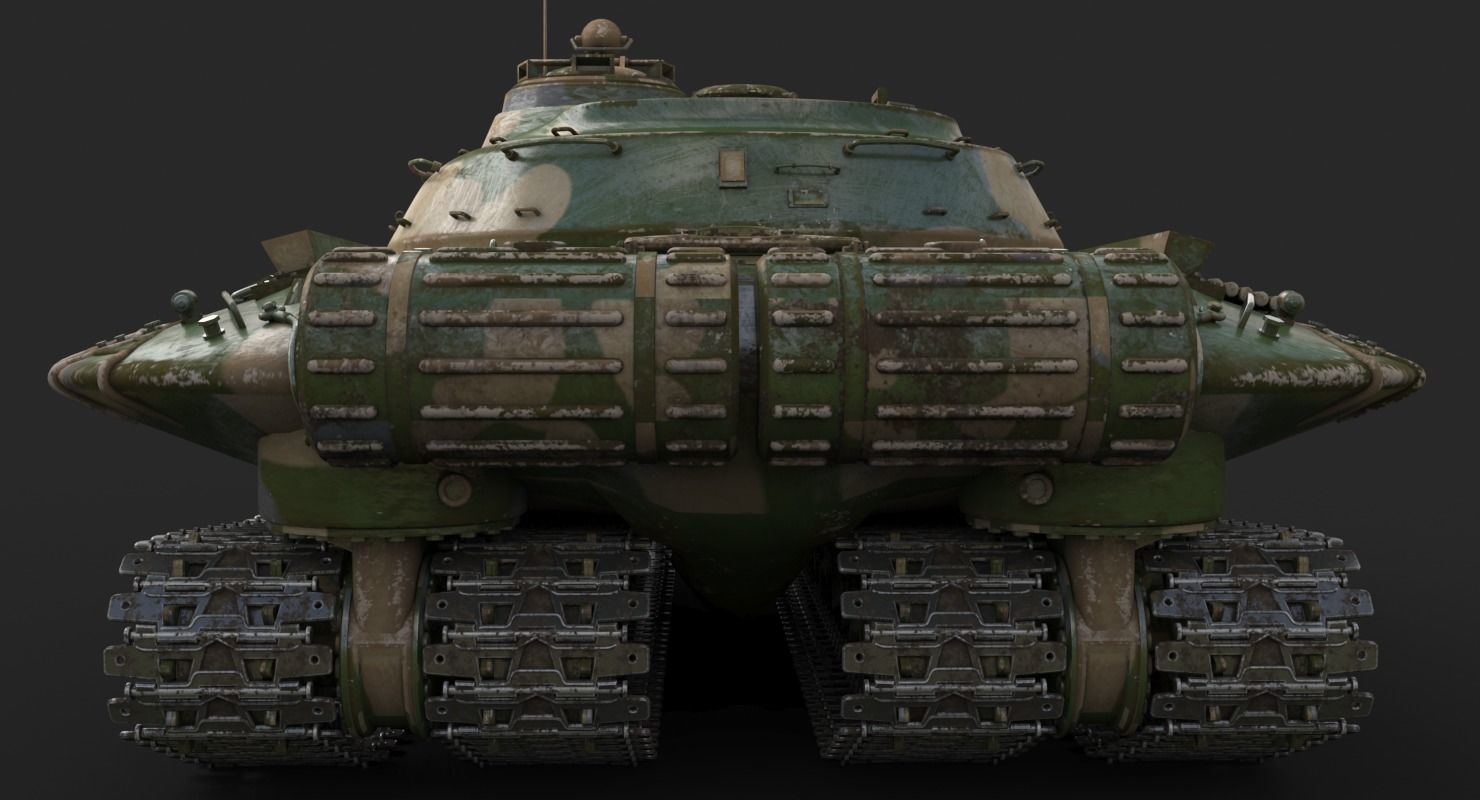 Tank Object 279 Vray 3D model_9