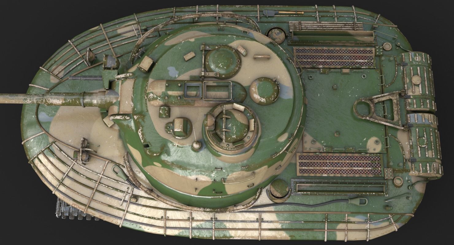 Tank Object 279 Vray 3D model_14