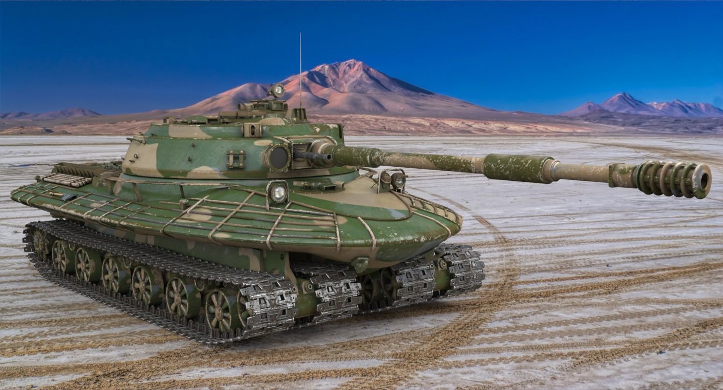 Tank Object 279 Vray 3D model_2