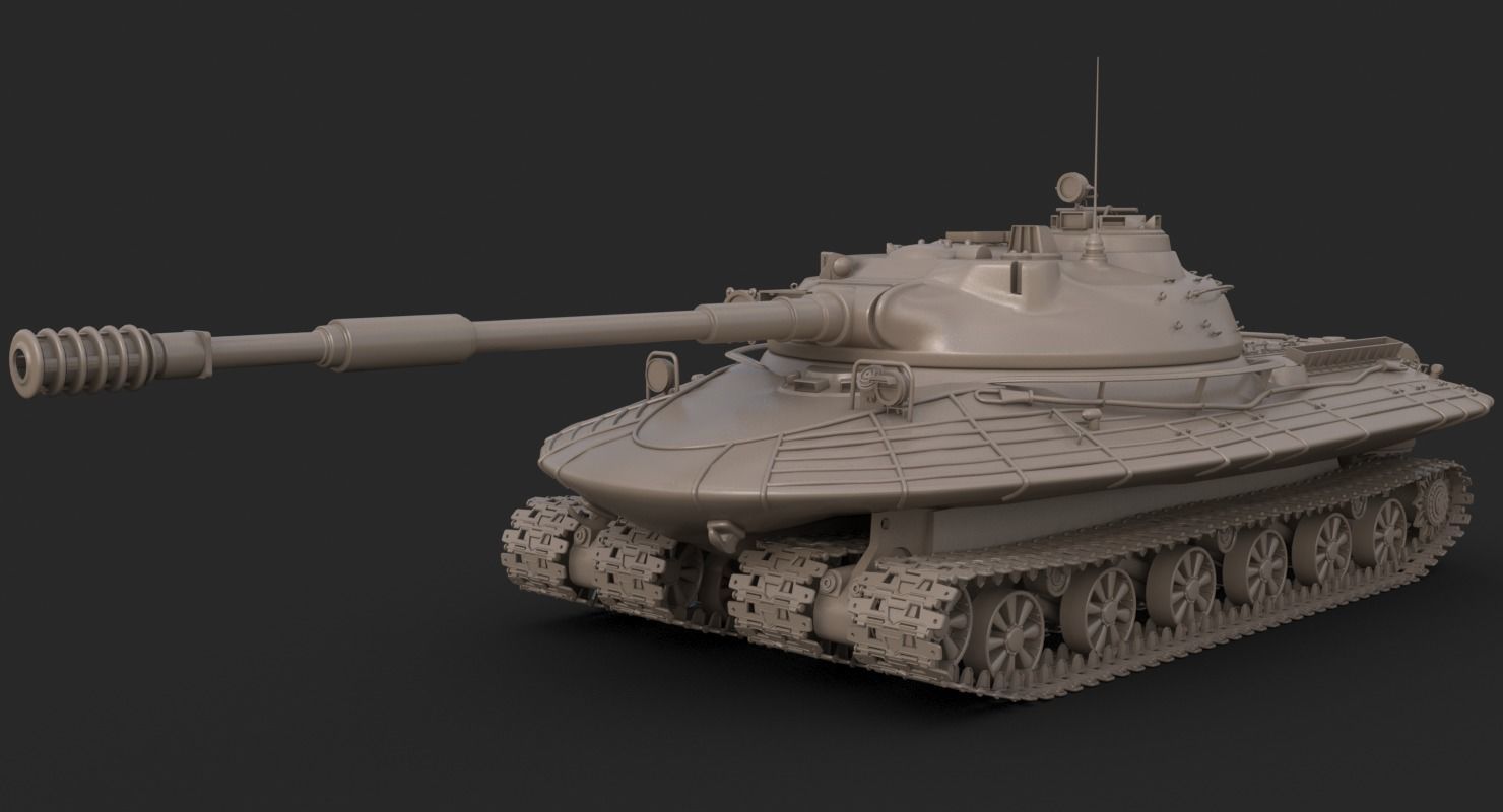 Tank Object 279 Vray 3D model_15