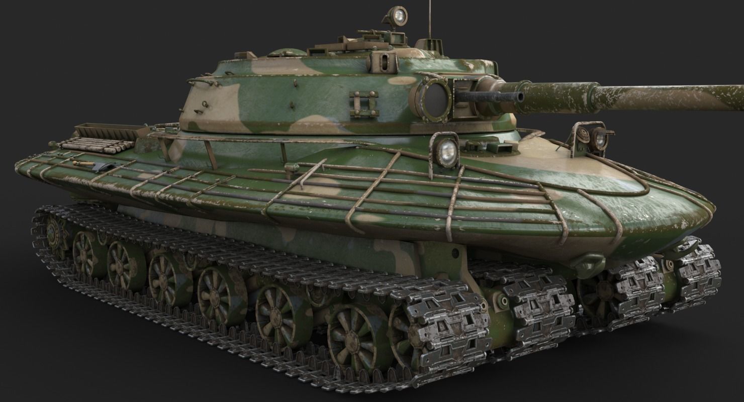 Tank Object 279 Vray 3D model_12