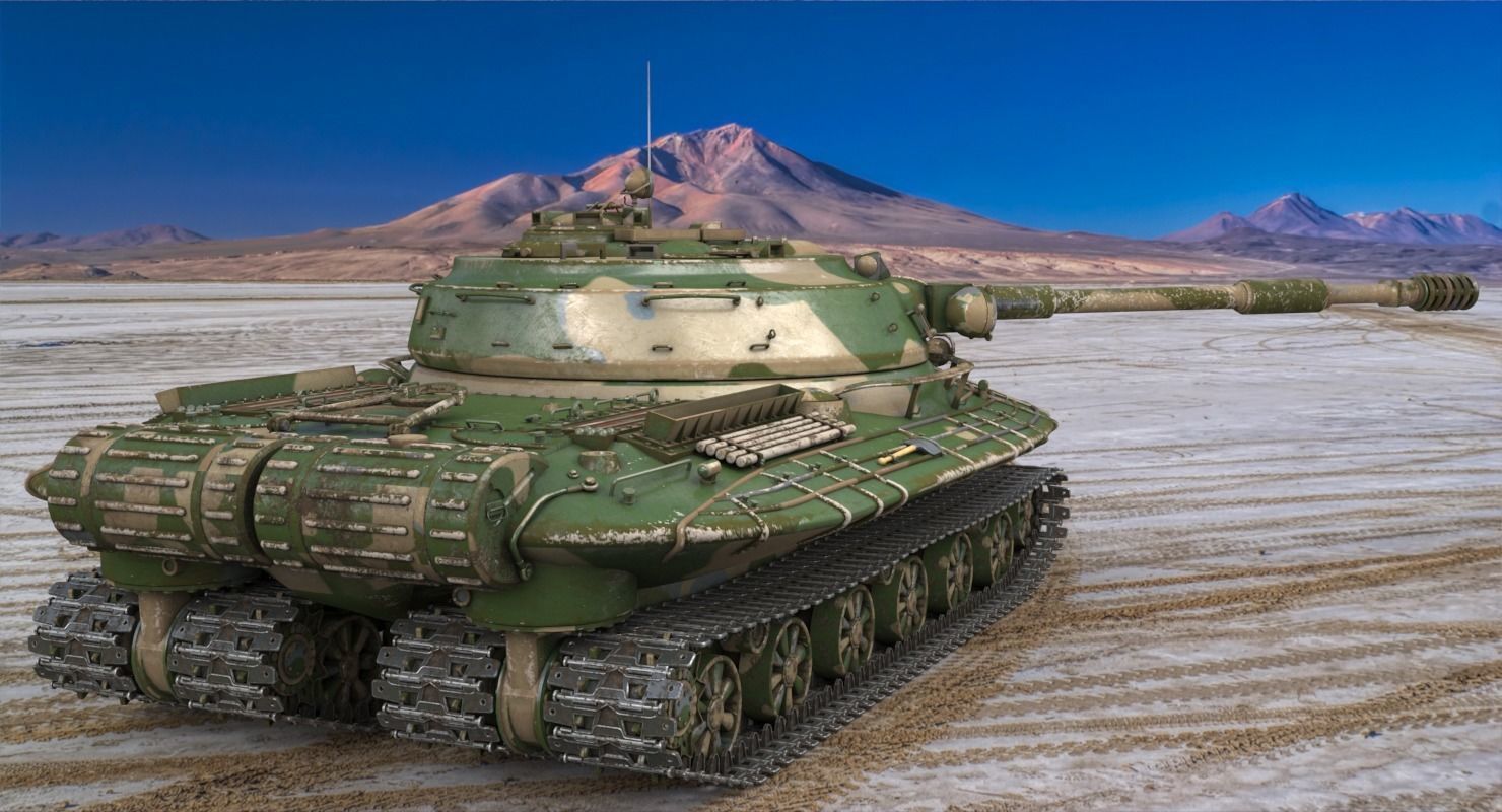 Tank Object 279 Vray 3D model_4