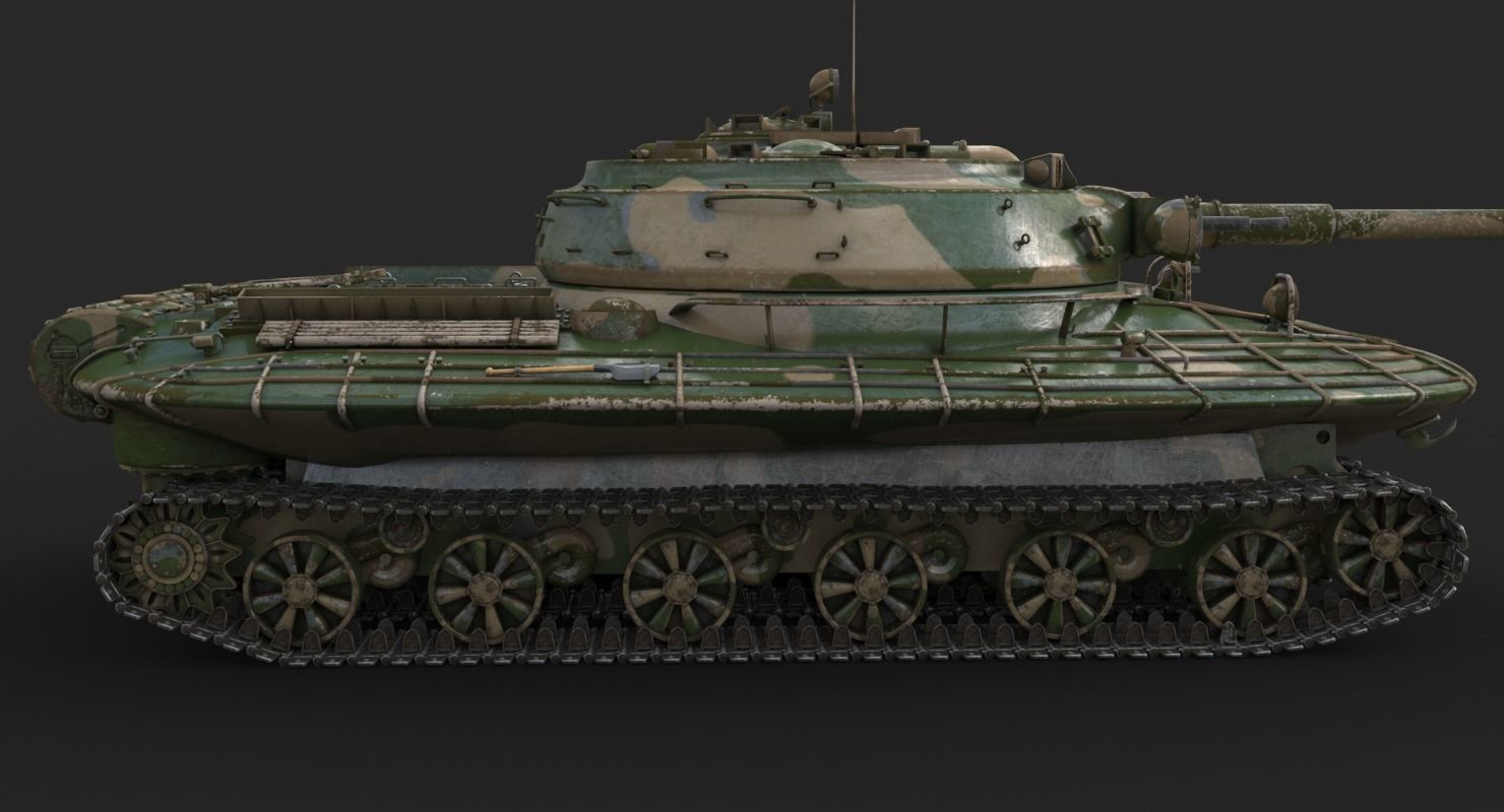 Tank Object 279 Vray 3D model_11