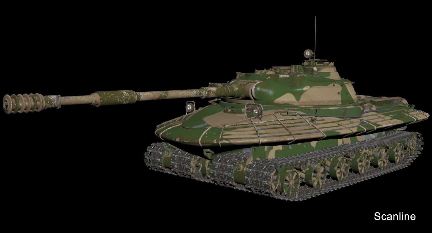Tank Object 279 Vray 3D model_30