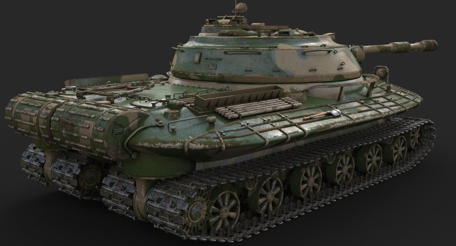 Tank Object 279 Vray 3D model_10