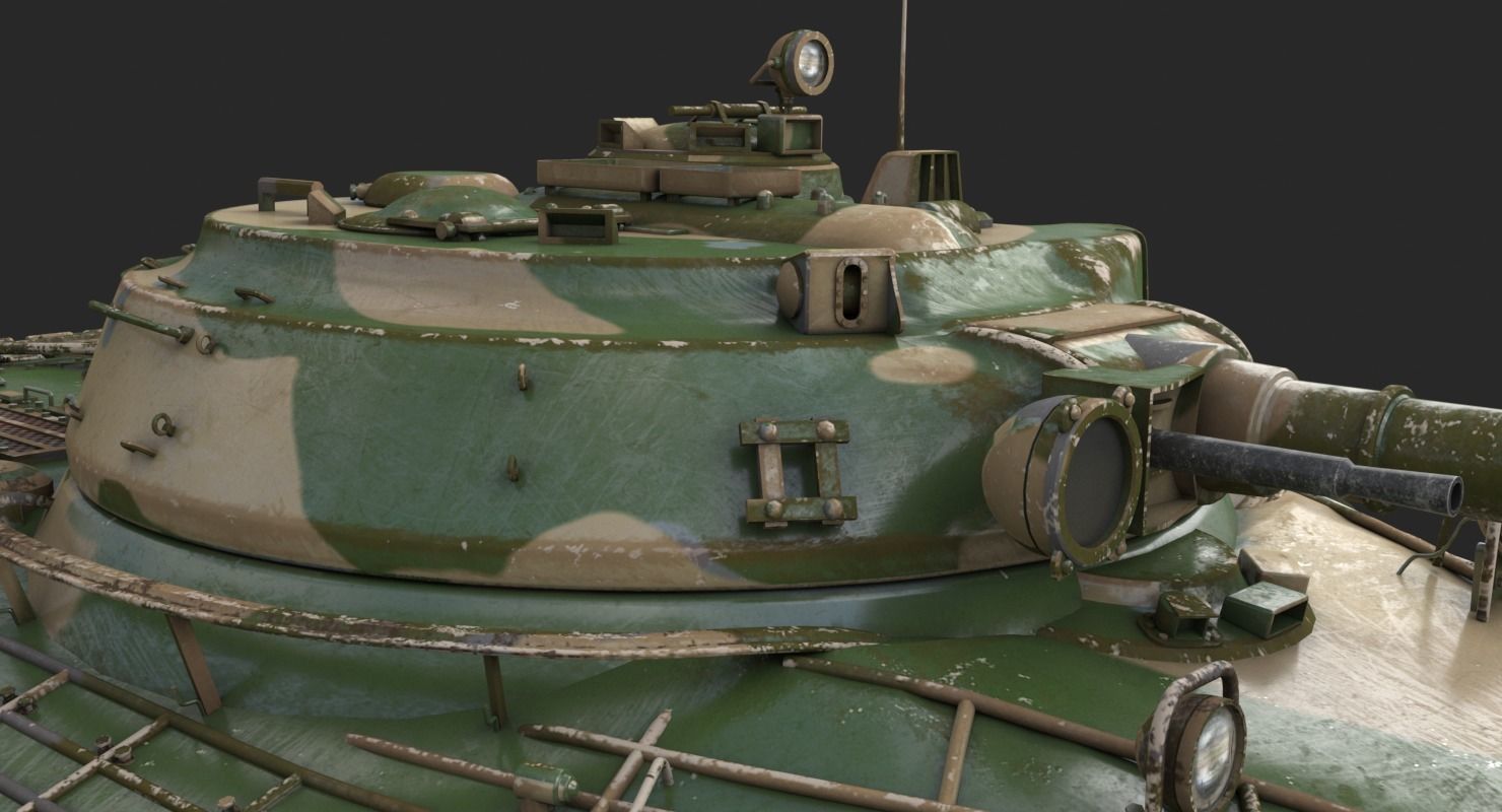 Tank Object 279 Vray 3D model_18