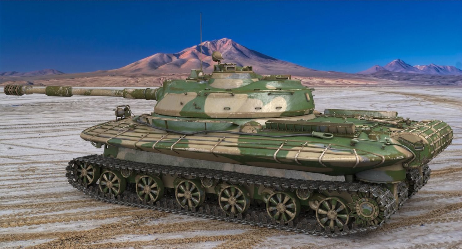 Tank Object 279 Vray 3D model_3