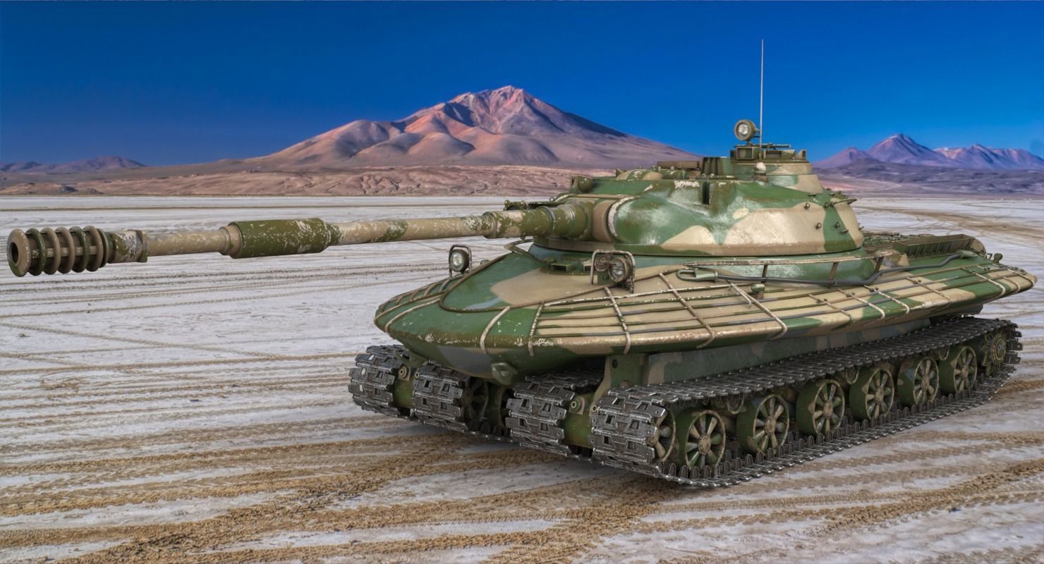 Tank Object 279 Vray 3D model_1