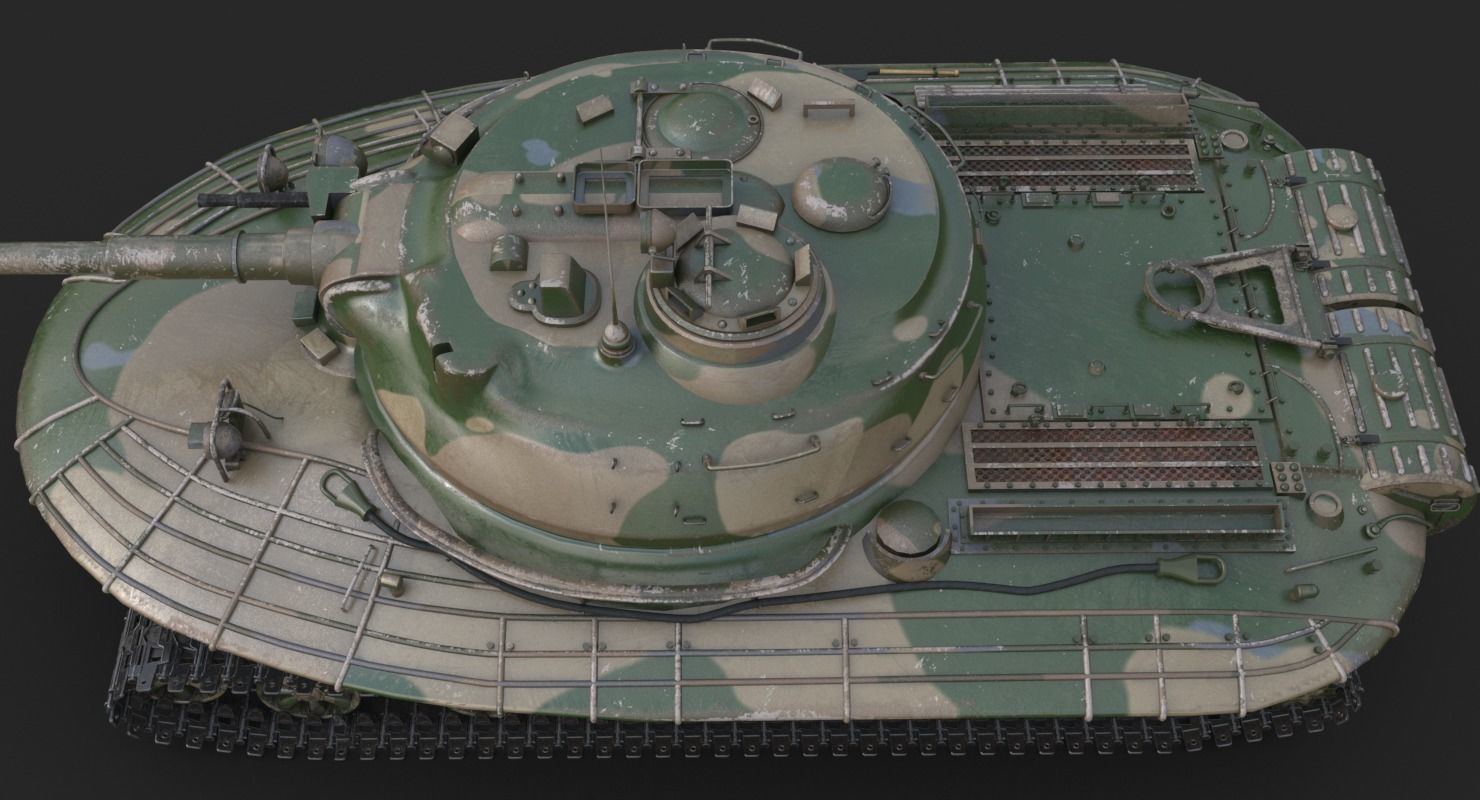 Tank Object 279 Mental Ray 3D model_14