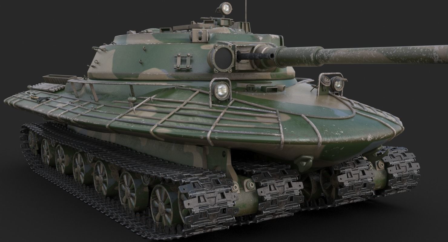 Tank Object 279 Mental Ray 3D model_12