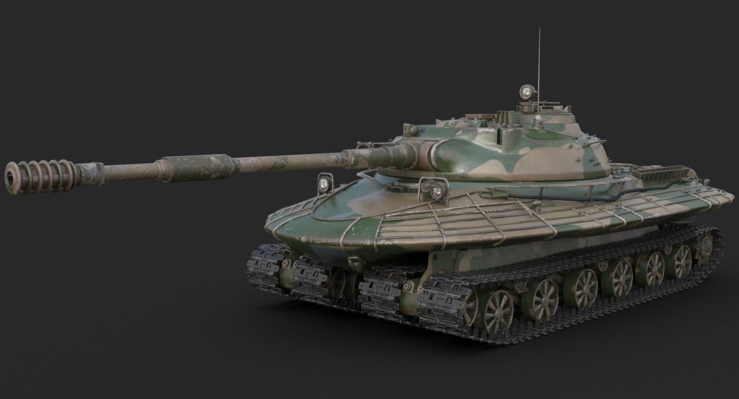 Tank Object 279 Mental Ray 3D model_6