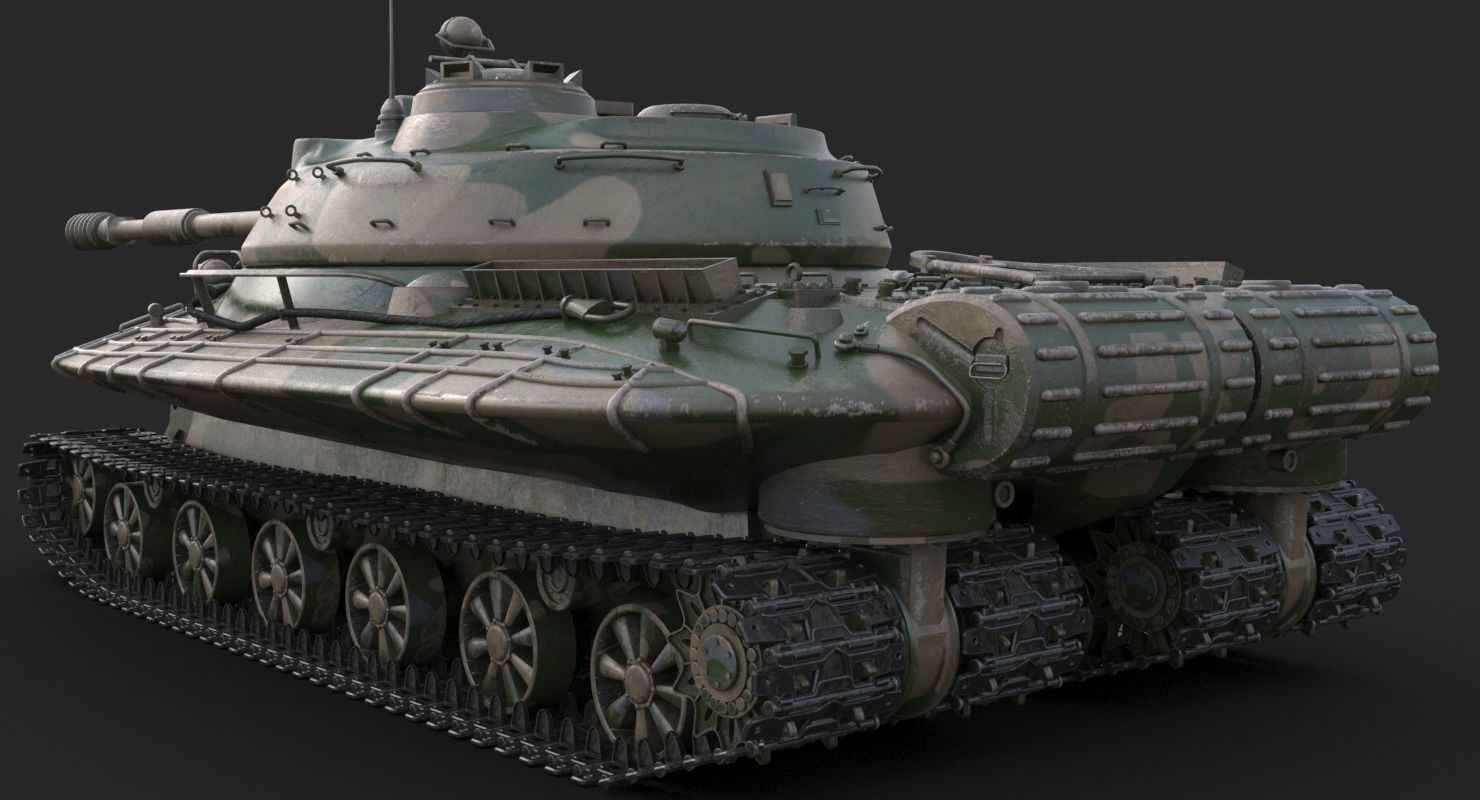 Tank Object 279 Mental Ray 3D model_8