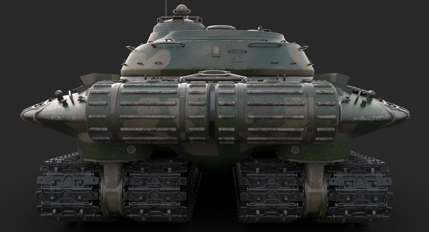 Tank Object 279 Mental Ray 3D model_9