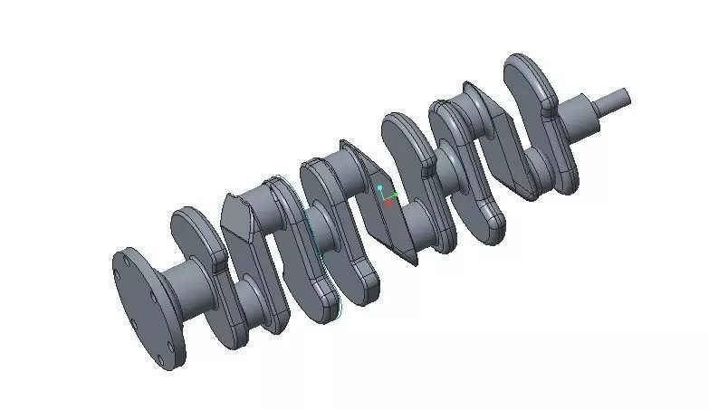 Crank shaft 3D model