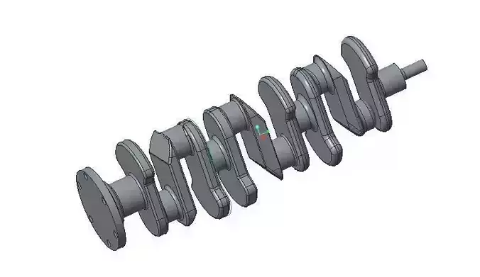 Crank shaft 3D model