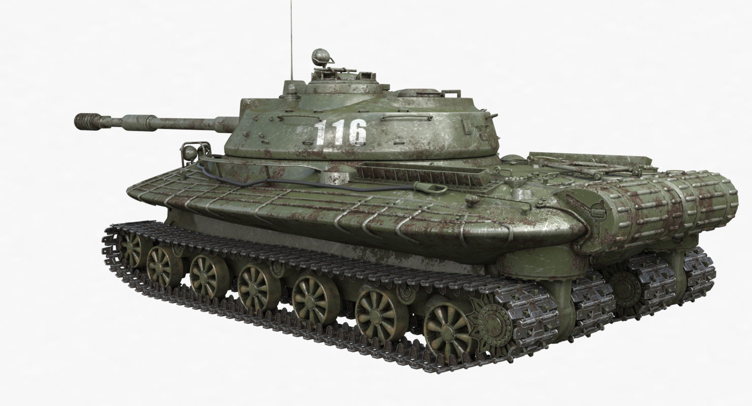 Tank Object 279 Green Vray 3D model_57