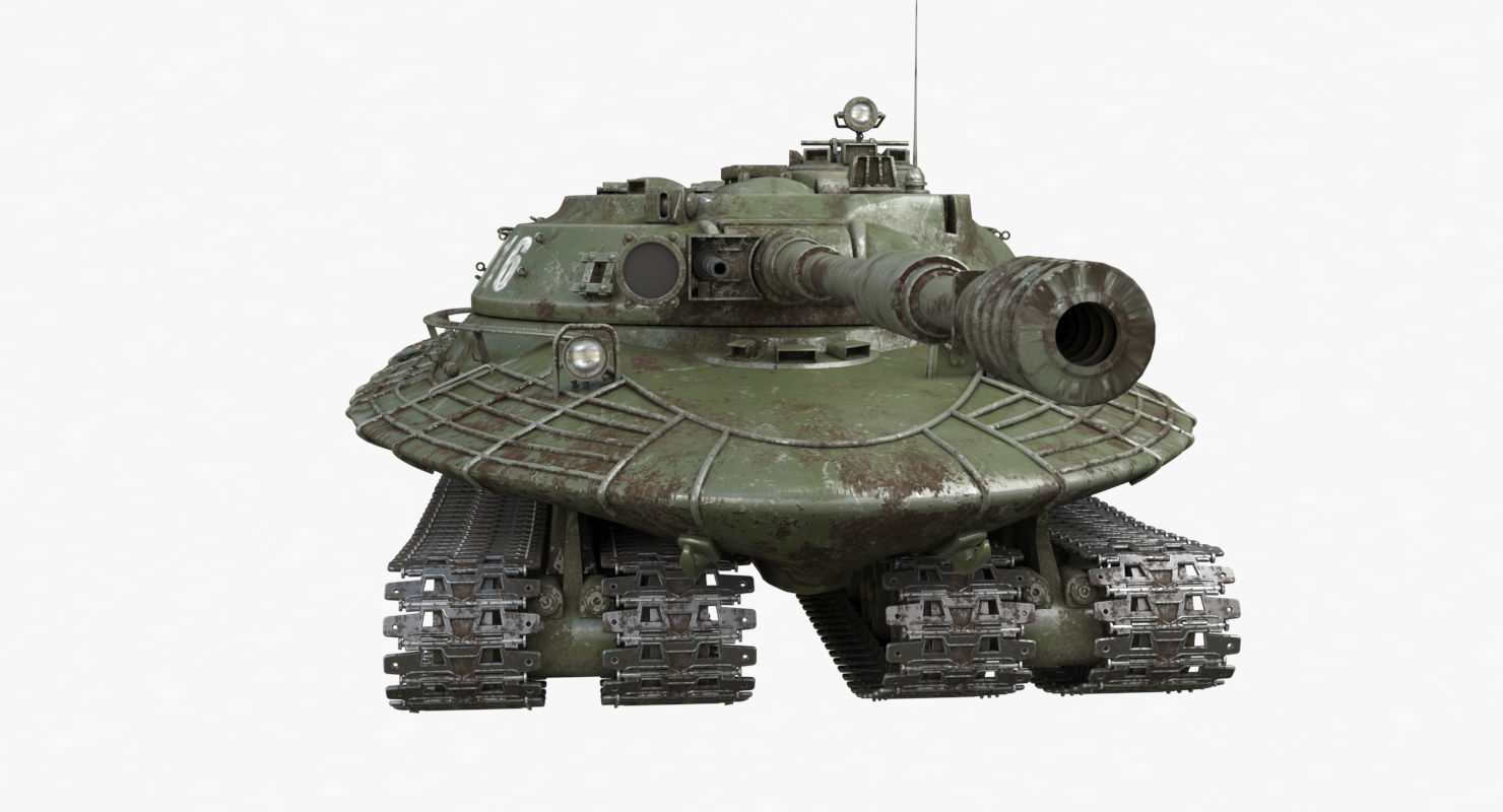 Tank Object 279 Green Vray 3D model_35