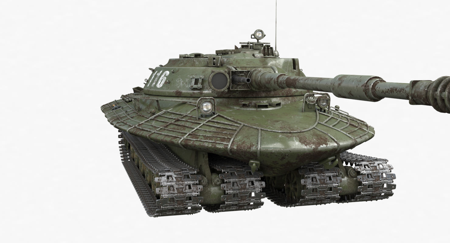 Tank Object 279 Green Vray 3D model_36