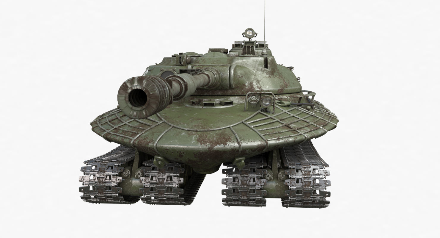 Tank Object 279 Green Vray 3D model_34