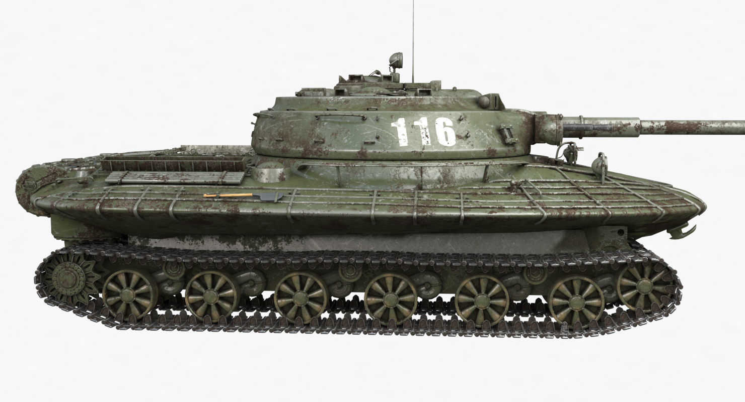 Tank Object 279 Green Vray 3D model_43
