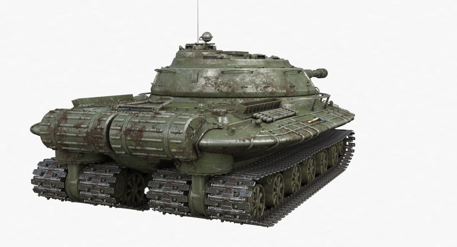 Tank Object 279 Green Vray 3D model_50