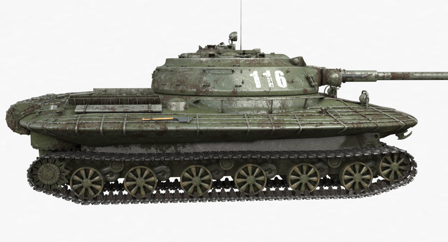 Tank Object 279 Green Vray 3D model_44