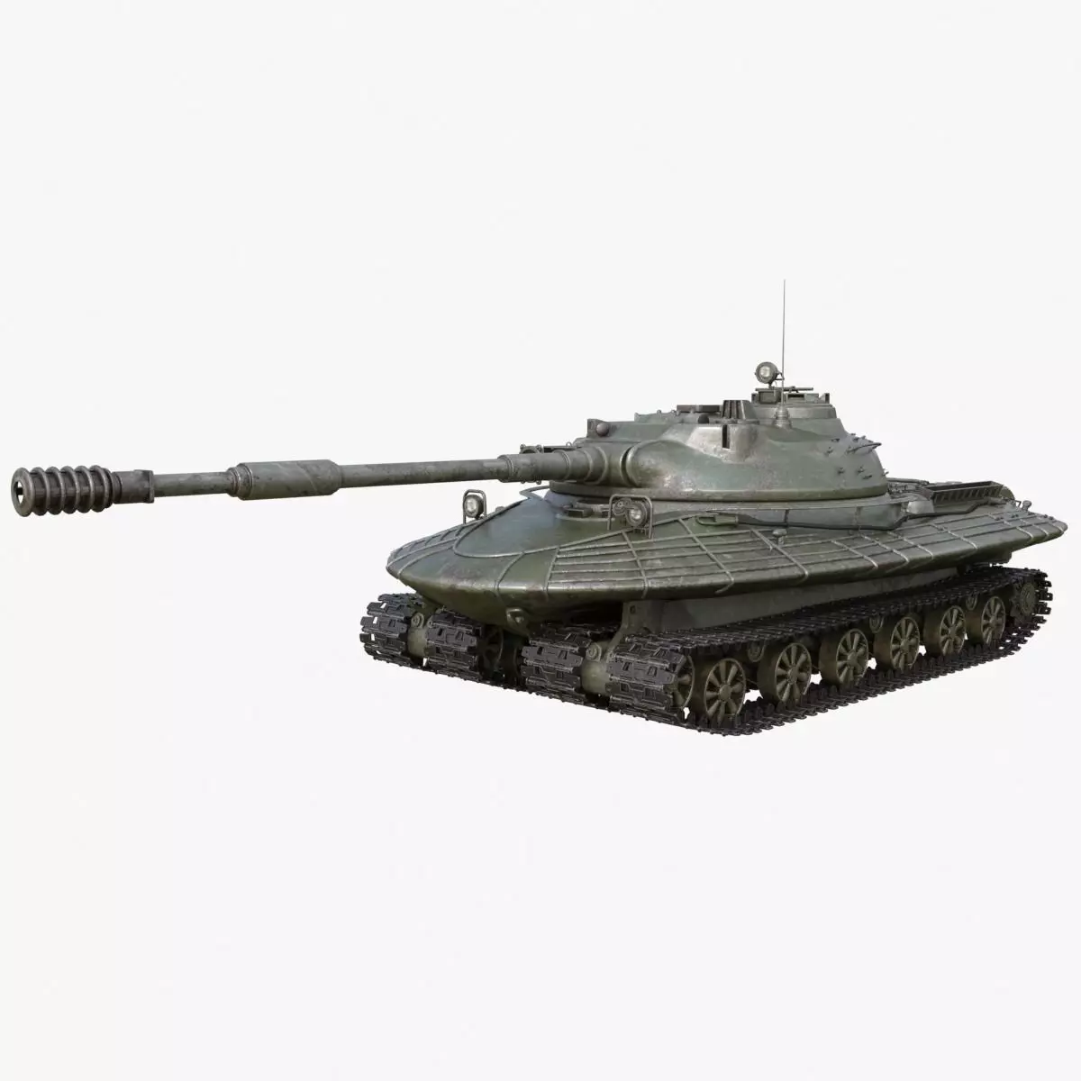 Tank Object 279 Green Vray 3D model_0
