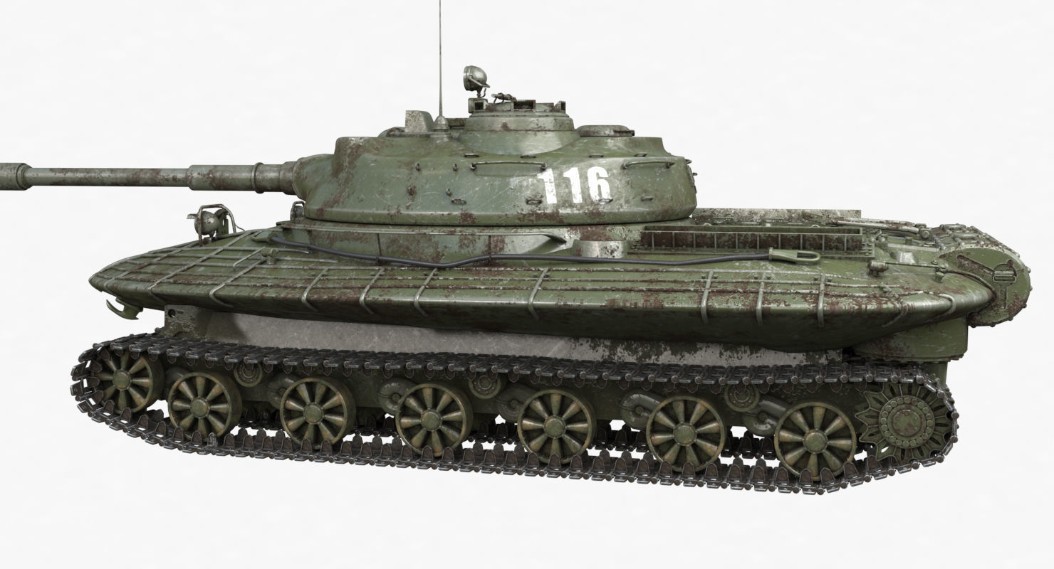 Tank Object 279 Green Vray 3D model_60