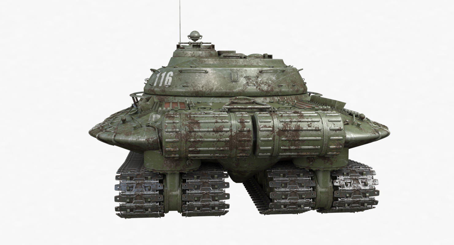 Tank Object 279 Green Vray 3D model_53