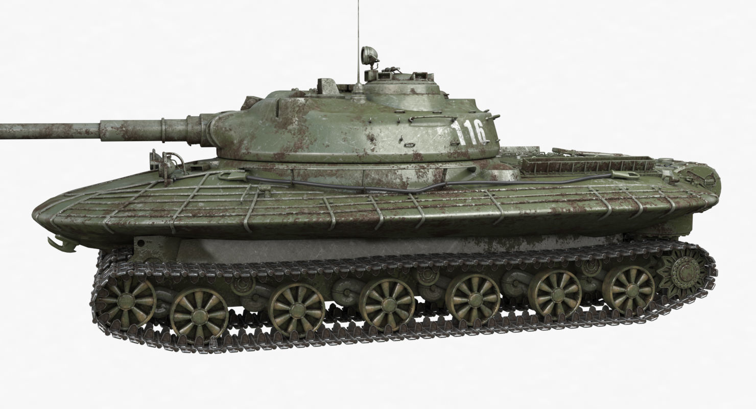 Tank Object 279 Green Vray 3D model_63