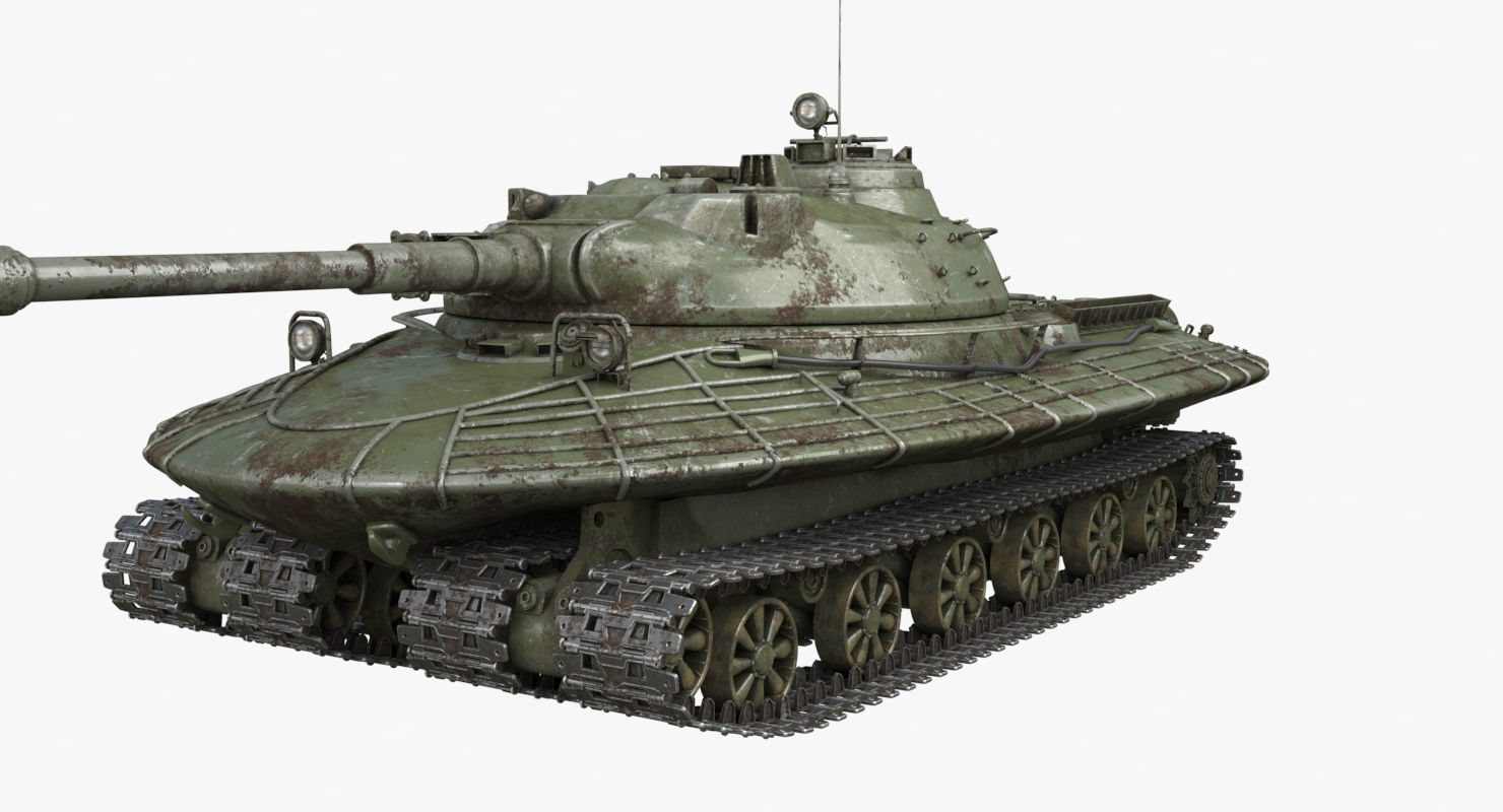 Tank Object 279 Green Vray 3D model_31