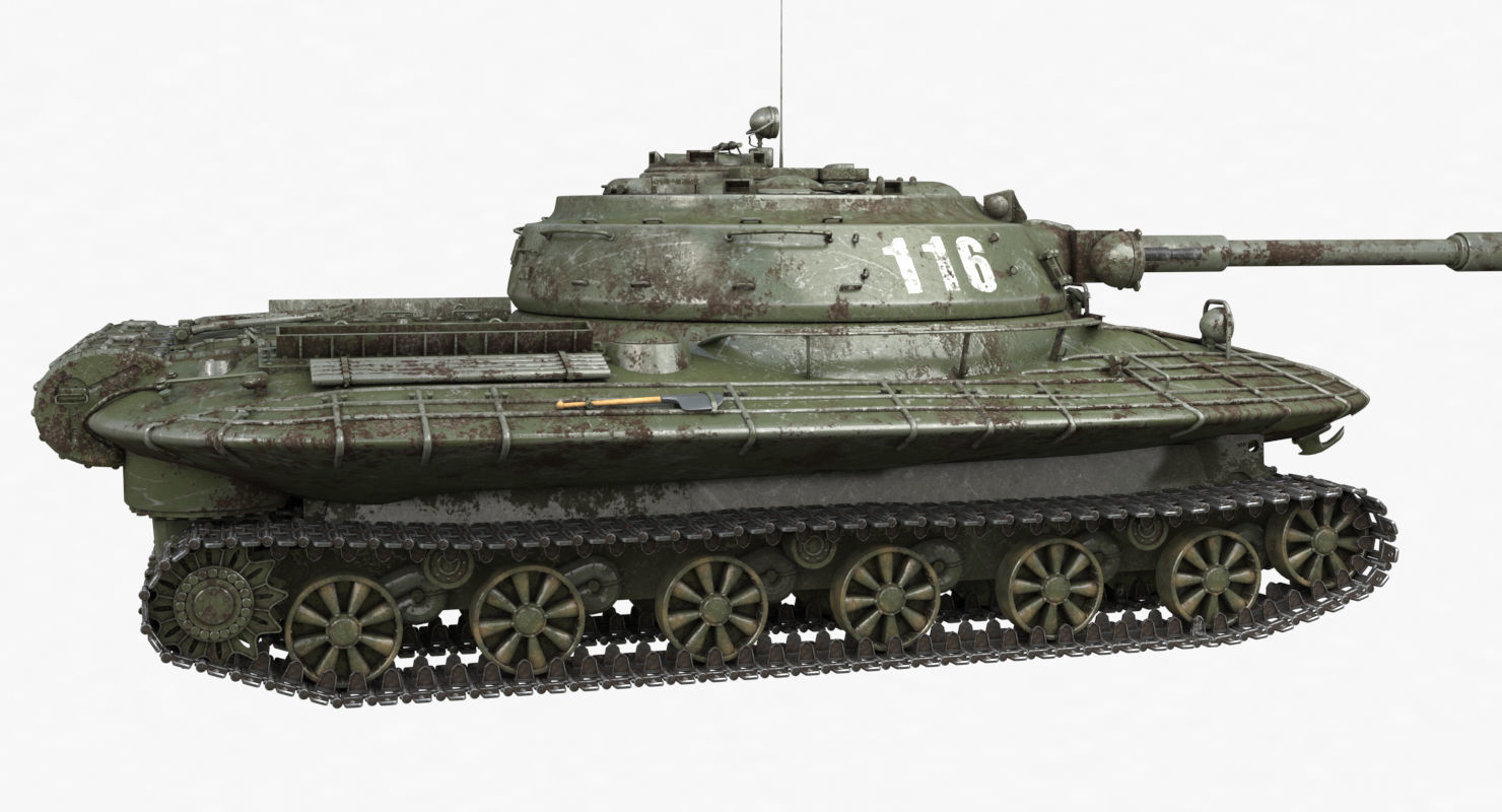 Tank Object 279 Green Vray 3D model_45