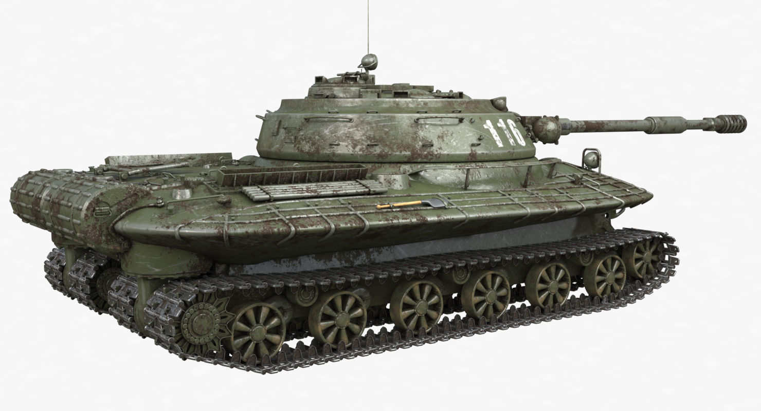 Tank Object 279 Green Vray 3D model_47