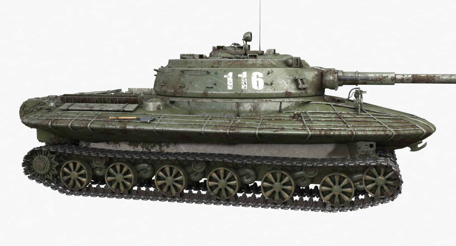Tank Object 279 Green Vray 3D model_42