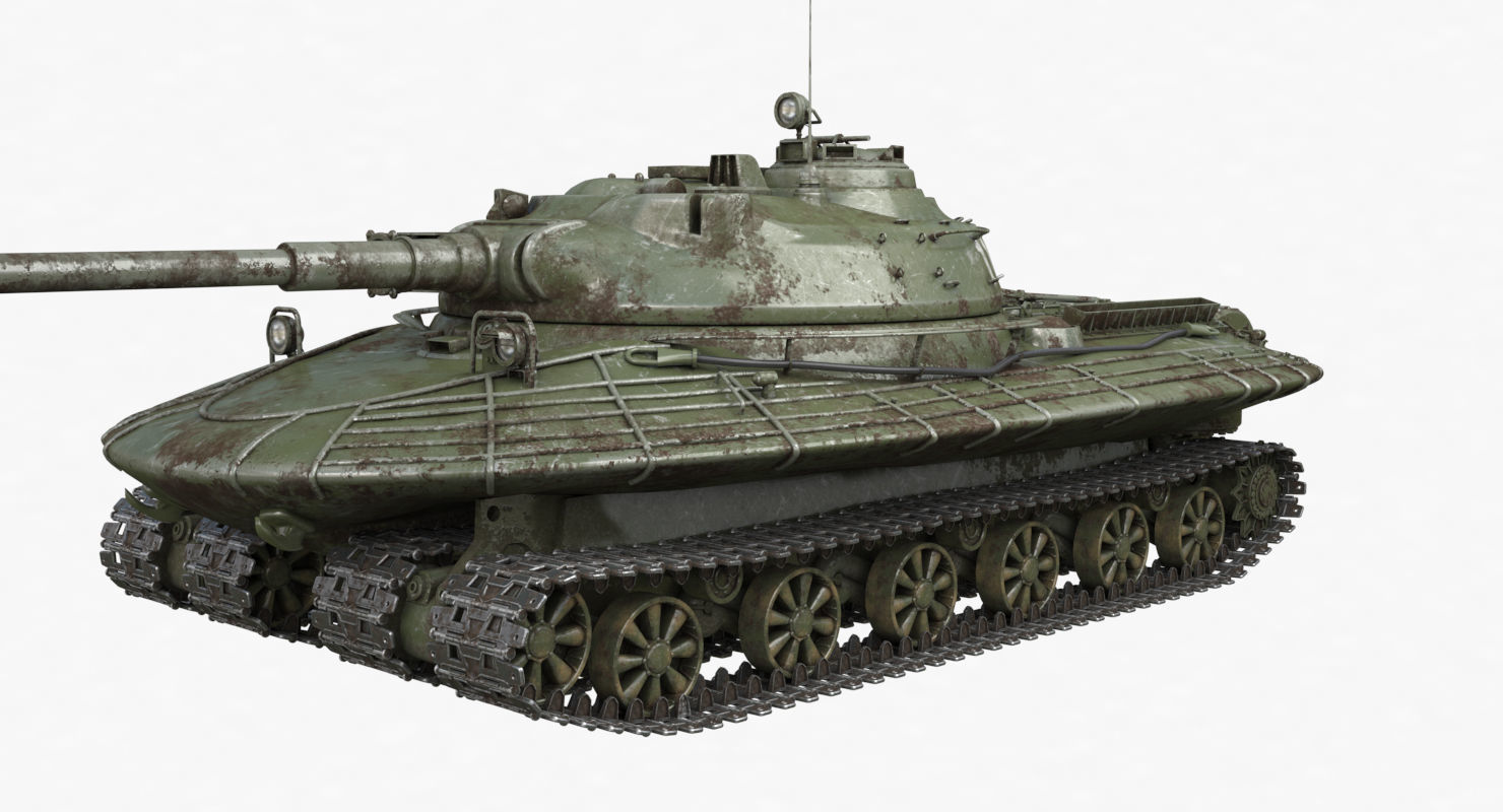Tank Object 279 Green Vray 3D model_30
